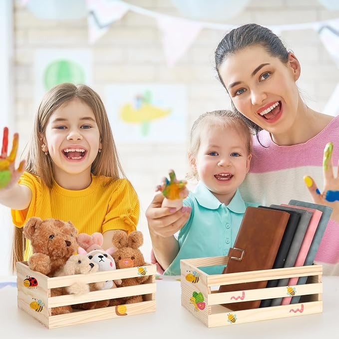 Gerrii 12 Pcs 8'' Small Wooden Crates - Image 5