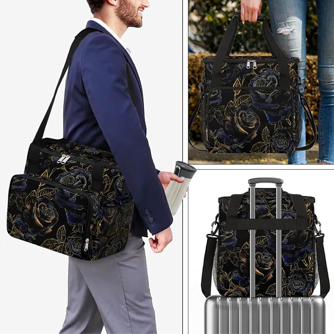 Rose Golden Blue Coffee Maker Carring Bag Travel Carrying Storage Tote Bag - Image 7