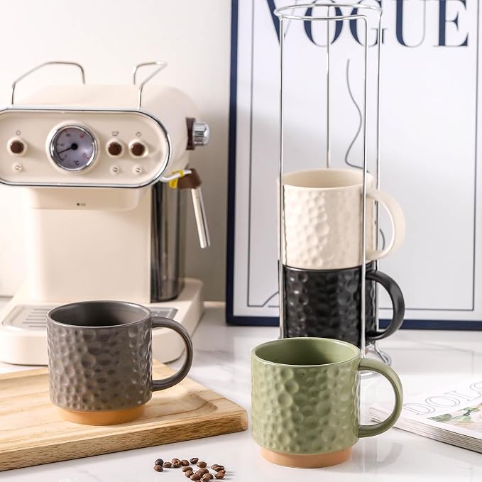 Nihow 16 Oz Ceramic Coffee Mug Set of 4 - Image 7