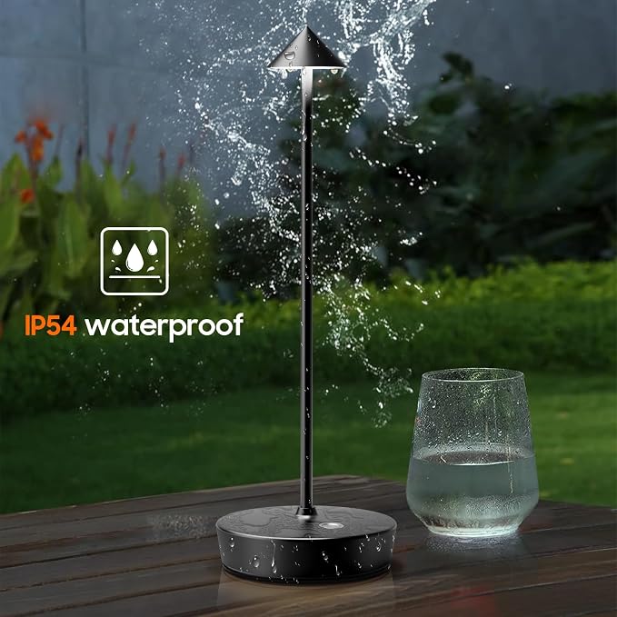 Set of 2 Rechargeable Cordless Table Lamp, 6000mAh LED Battery Operated Desk - Image 6