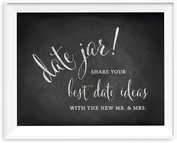 Andaz Press Wedding Party Signs, Vintage Chalkboard Print, 8.5x11-inch by AndazPress