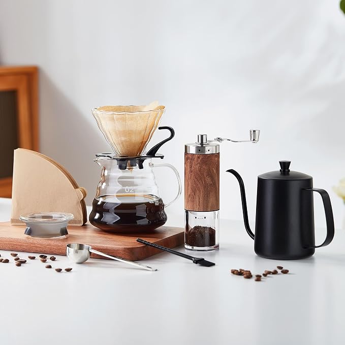 Unbreakable Pour Over Coffee Maker Set – 6-Piece Set - Image 8