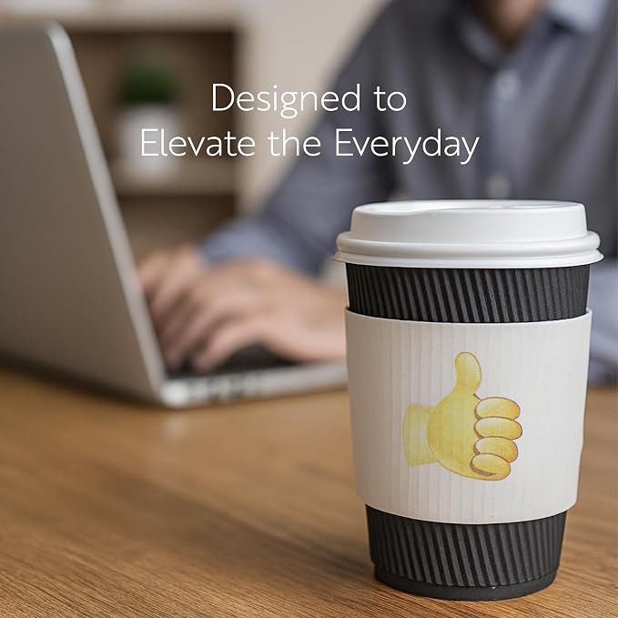 Restaurantware SLEEVES ONLY: Restpresso 5.1 x 2.8 Inch Coffee Cup Sleeves 50 - Image 7