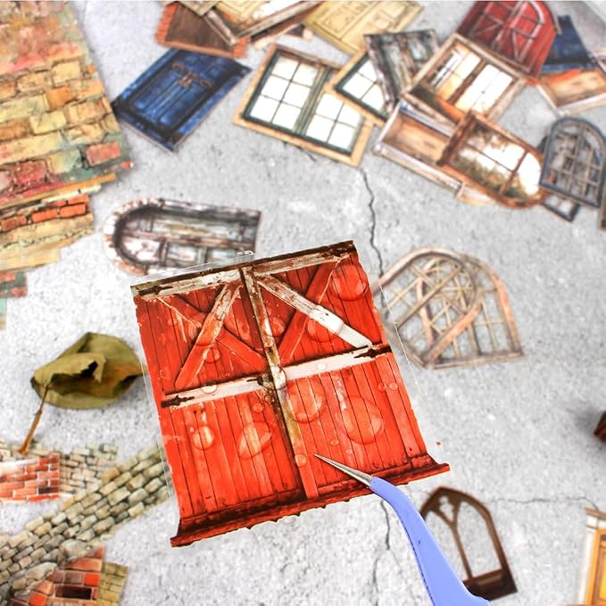 Diuhofart Vintage Scrapbooking Kit, 90 Sheets Garden Theme, Scrapbook Stickers - Image 9