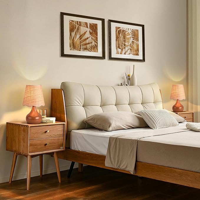 Ziqqeelam Brown Small Bedside Table Lamp - Image 7