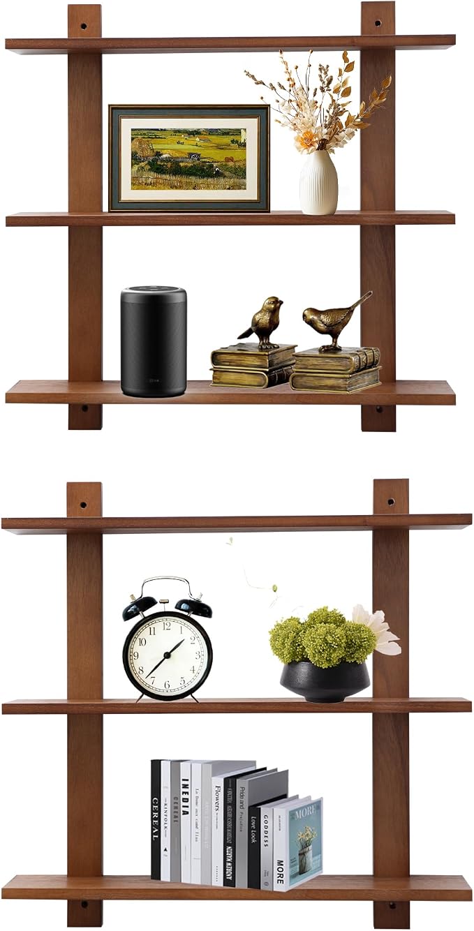 3 Tier Floating Shelves, Long Wall Shelf, Over The Toilet Shelves Bathroom - Image 8
