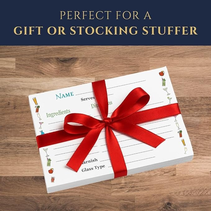 Cocktail Recipe Cards – 50 units – 4″×6″ Fill-in-the-Blank Cards - Image 7