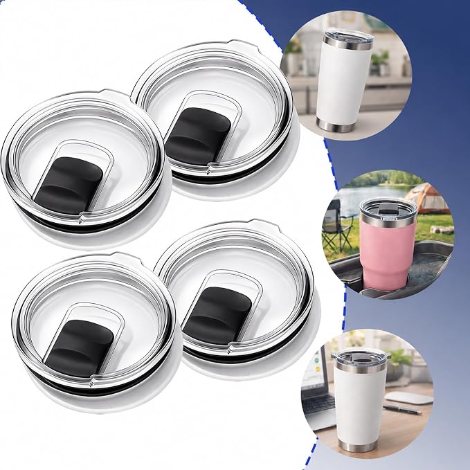 4 Pack Tumbler Lids Compatible - Image 5