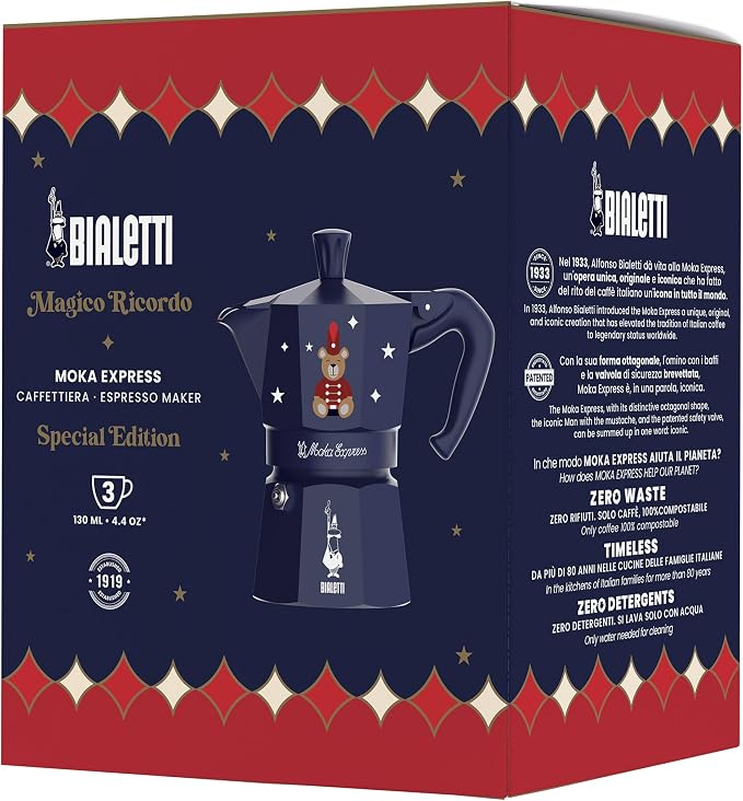 Bialetti Moka Express Iconic Italian Stovetop Espresso Maker - Image 3