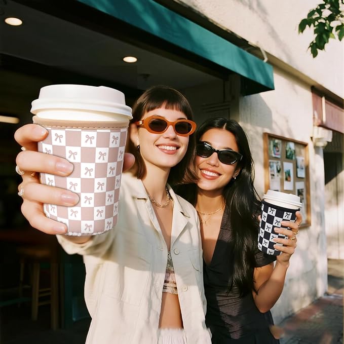 Reusable Insulated Sleeve for Iced Coffee Cup, Coffee Neoprene Sleeve for Cold - Image 7