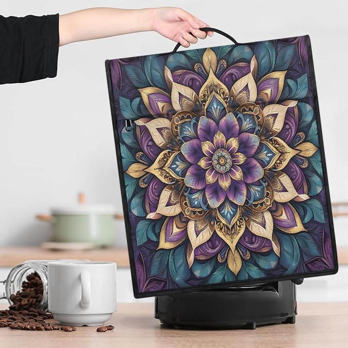 Mandala Kitchen Aid Mixer Cover Compatible Stand Mixer Dust Cover | Purple - Image 9