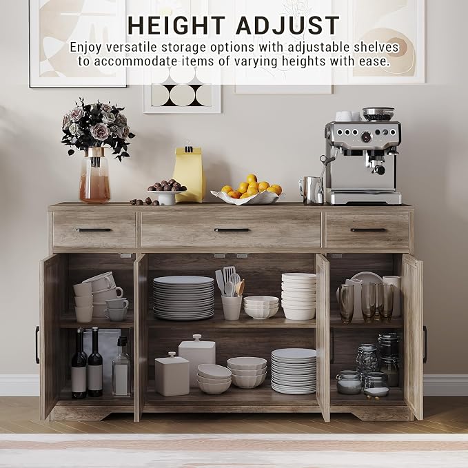 Modern Buffet Sideboard Kitchen Storage Cabinet - Image 6