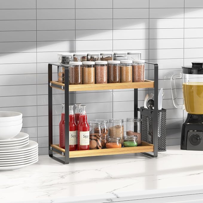 LEMIKKLE 2-Tier Coffee Bar Organizer - Image 7