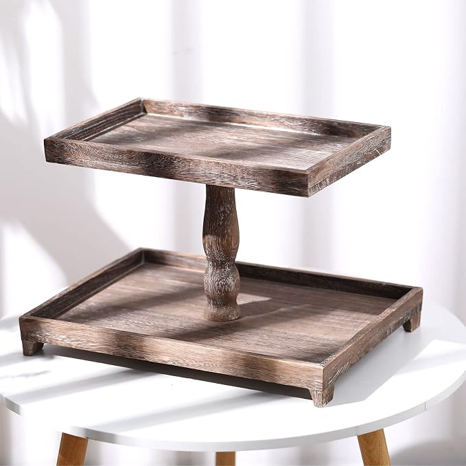 Yalikop Farmhouse Tiered Tray Stand - Image 7