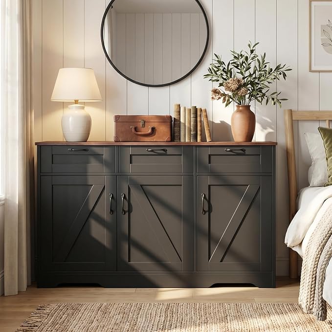 42" Farmhouse Buffet Cabinet - Image 8