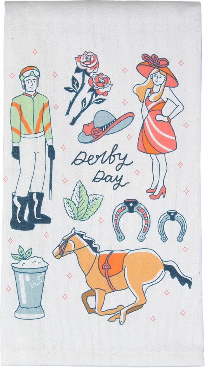 Barrel Down South Derby Horse Racing Tea Towels by BarrelDownSouth