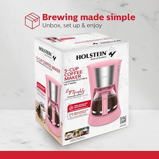 Holstein Housewares 5 Cup Drip Coffee Maker – Compact and User-Friendly - Image 8