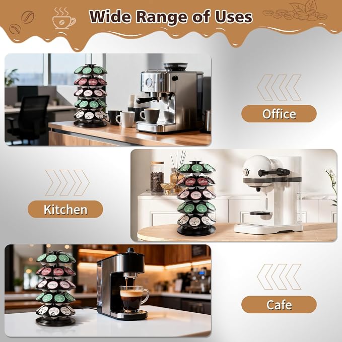 K Cup Holder, Coffee Pod Carousel Holder - Image 9