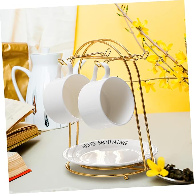 Toddmomy Iron Coffee Cup Holder Rack, Storage - Image 9