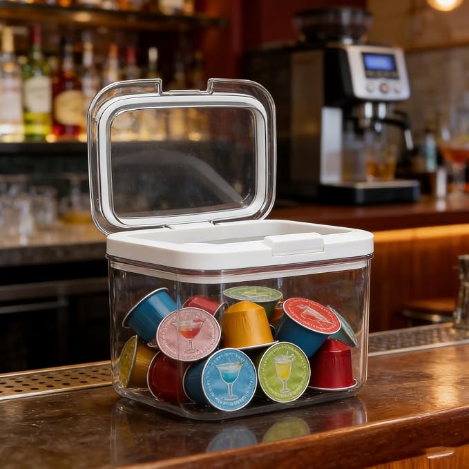 Cocktail Capsules Organizer Clear Plastic Pods Coffee Pod Holder - Image 7