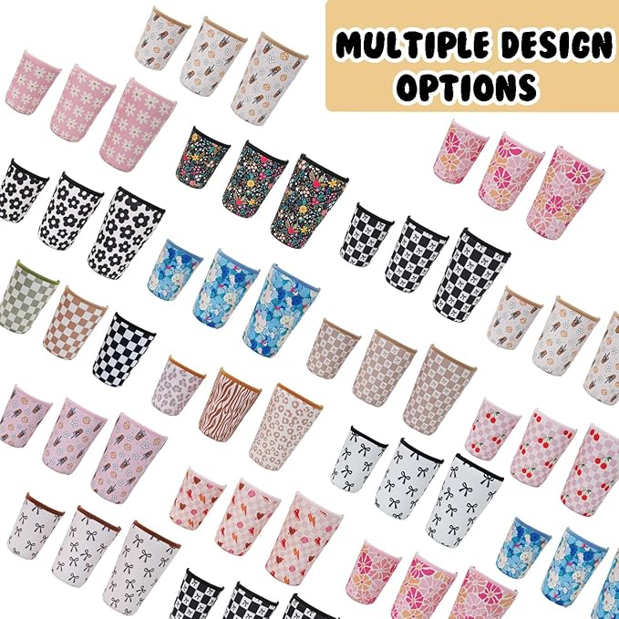 Reusable Insulated Neoprene Iced Coffee Cup Sleeve, Durable Drink Sleeve - Image 7