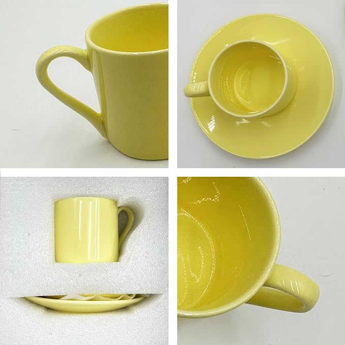 3.5OZ Porcelain Espresso Cups Set of 2 - Image 6