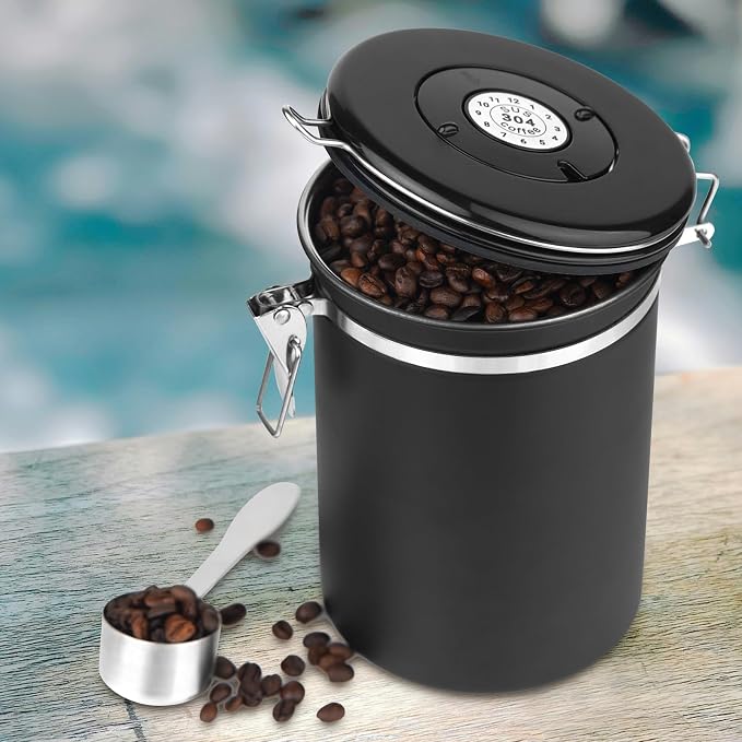 Ohtomber Coffee Canister Storage Container - 22OZ Stainless Steel Airtight - Image 7