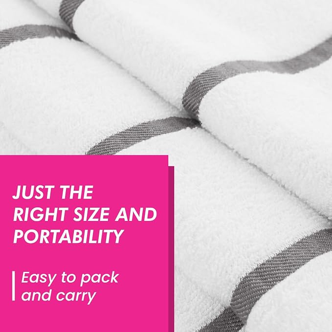 CASA COPENHAGEN Cabana Pool 2Pcs 100% Egyptian Cotton XL Designer Bathsheet - Image 5
