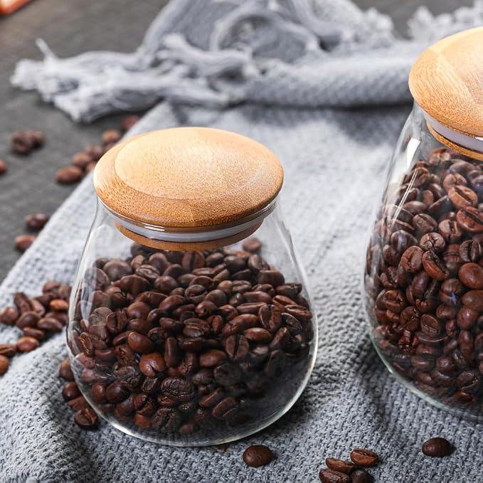 WAIT FLY Mushroom Shape Borosilicate Glass Coffee Bean Storage Container - Image 7