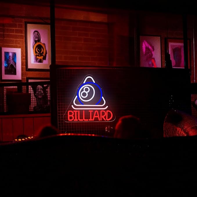 Billiard Neon Sign Pool Table Wall Decor LED Lights - Image 6