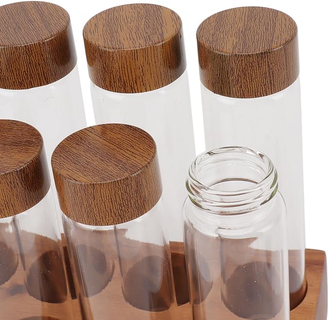 Fydun Clear Glass Coffee Bean Storage Jar, Tubes - Image 9