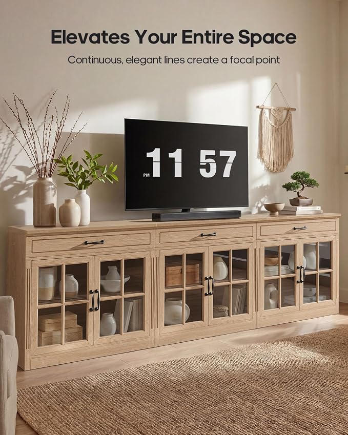 HAUOMS Modern Farmhouse Coffee Bar Cabinet - Image 9
