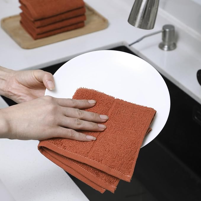 Glynniss Dishcloths Kitchen Highly Absorbent Dish Rags 100% Cotton Dish Cloths - Image 8