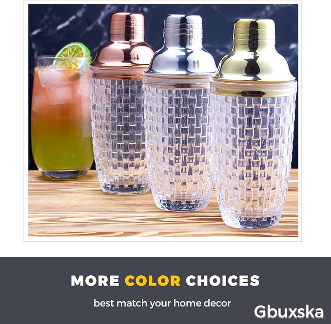 Glass Cocktail Shaker Set - Image 6