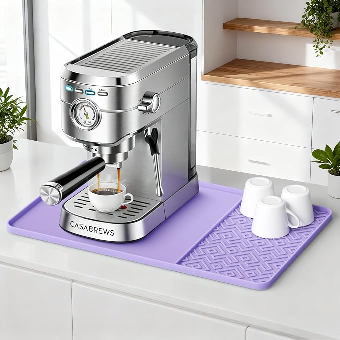 Silicone Coffee Mat with Raised Edges 19" x 12" – Waterproof Countertop Mat - Image 9