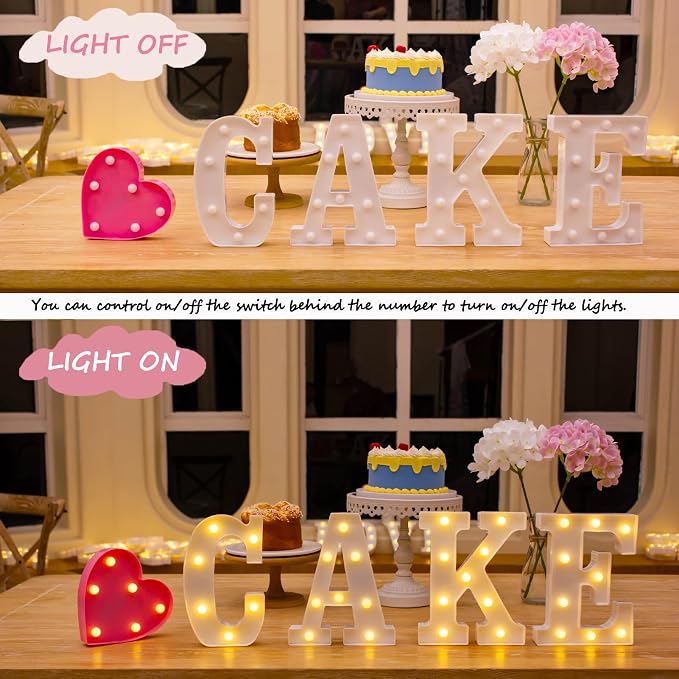 Marry ME LED Marquee Letters, Warm White LED Marry Me Light Up Letters - Image 7