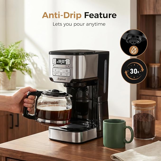 12-Cup Drip Coffee Maker Programmable, Coffee Machine - Image 8