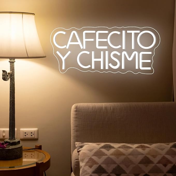 Cafecito Y Chisme Neon Sign Dimmable Cafecito Y Chisme Neon Light Gifts - Image 7
