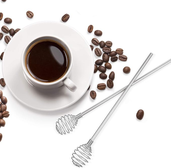 8 Pieces Coffee Stir Sticks, Stainless Steel Specialty Spoons Spherical Mixing - Image 7