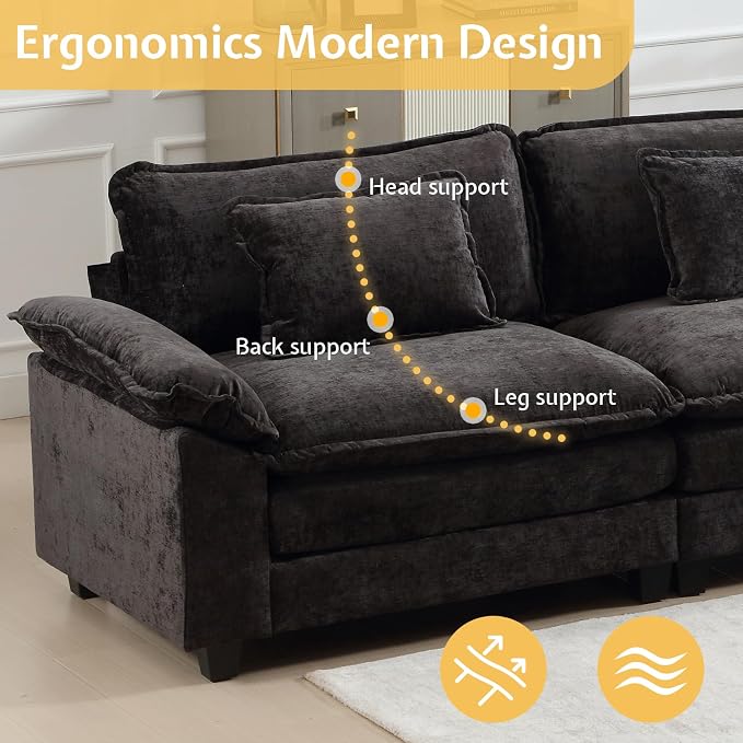 Modular Sectional Sofa, Cloud Couch - Image 7