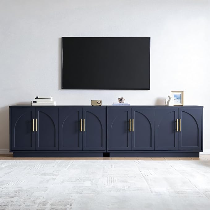 Fatmok Buffet Cabinet with Storage, Wood Media TV Console Table Credenza - Image 6