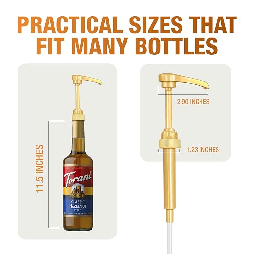 PERMINKS Premium Coffee Syrup Pump Dispenser, Fits 750ml Torani, Skinny & - Image 9