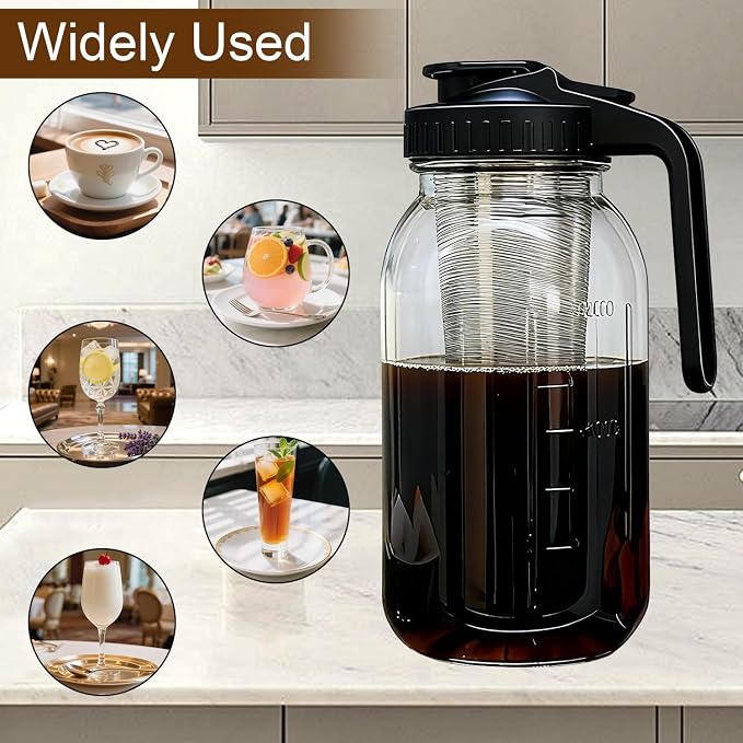 Cold Brew Coffee Maker, 64oz Cold Brew Pitcher - Image 9