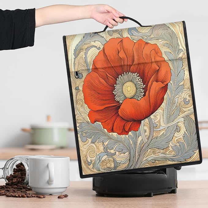 Poppy Kitchen Aid Mixer Cover Compatible Stand Mixer Dust Cover | Red Flowers - Image 9