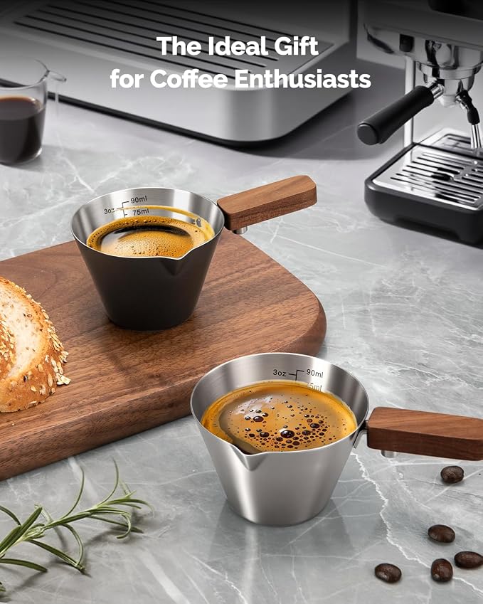 Maestri House Espresso Measuring Cup, Stainless Steel Espresso Shot Cup - Image 7
