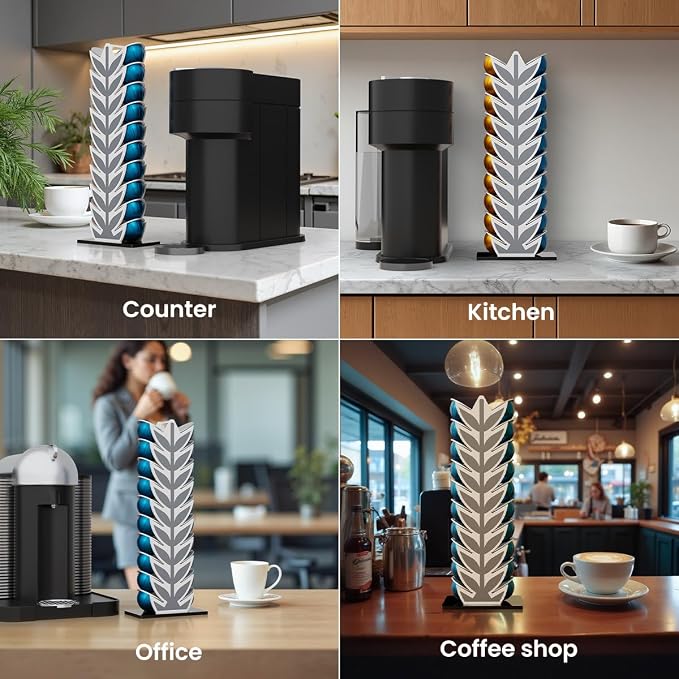 Coffee Pod Holder Stand for Nespresso Vertuoline Capsules,20 Pods Organization - Image 6