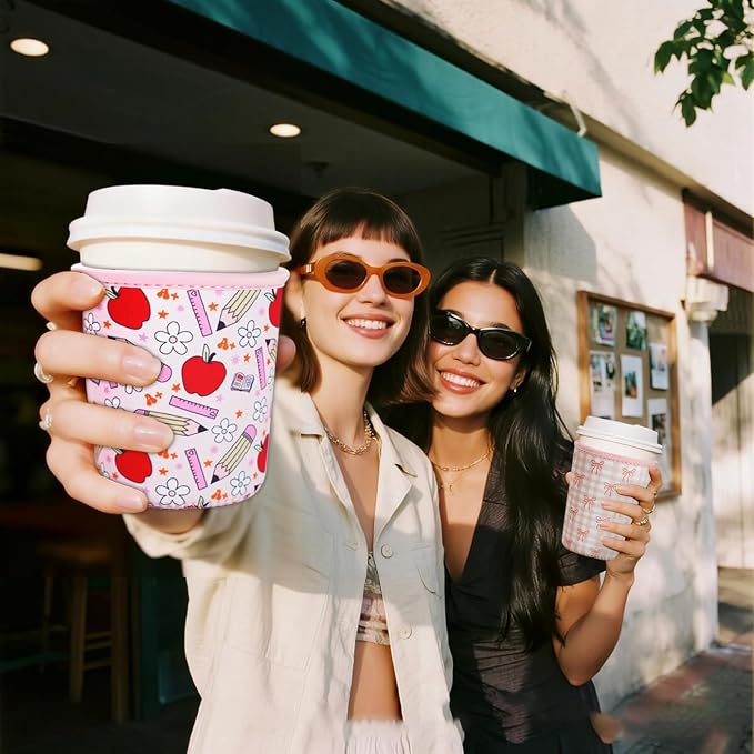 Reusable Insulated Sleeve for Iced Coffee Cup, Coffee Neoprene Sleeve for Cold - Image 7