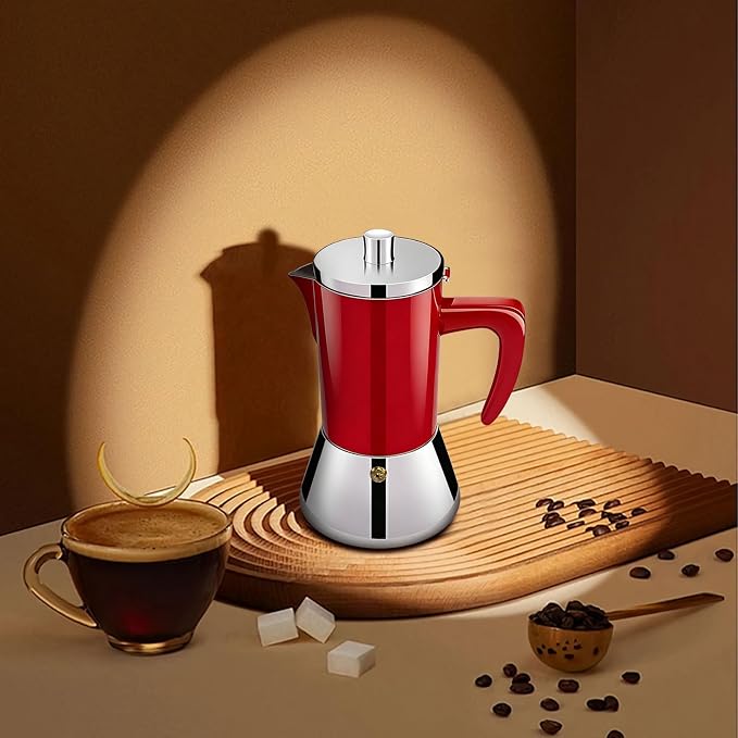 12 Cup Thickened 304 Stainless Steel Moka Pot Stovetop Espresso Maker Cafeteras - Image 8