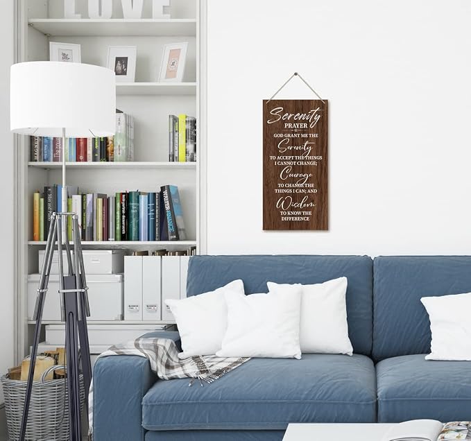 Serenity Prayer Wooden Decor Sign, God Grant Me The Serenity Wall Decor Sign - Image 5