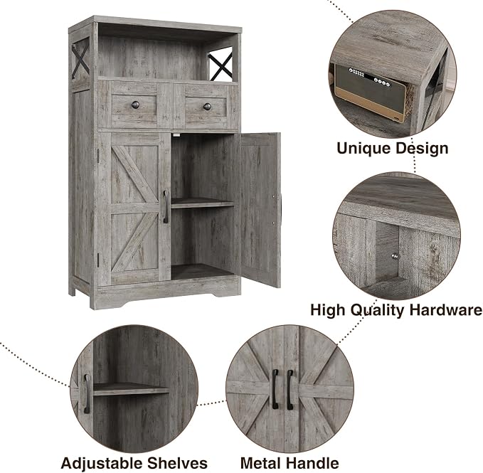 Befrases Farmhouse Storage Cabinet - Image 8
